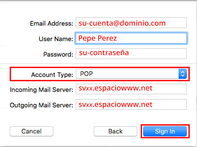 Configurar correo POP3 en Apple Mail paso4
